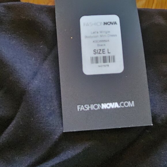 New Year's Sexy mesh midriff bodycon mini dress - Picture 3 of 6